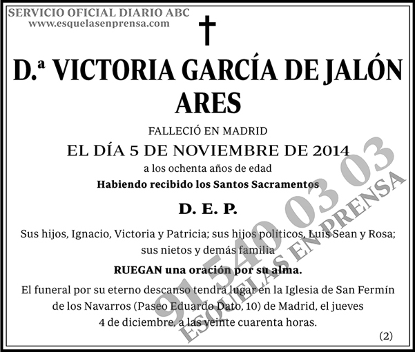 Victoria García de Jalón Ares